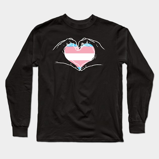 Trans Love Long Sleeve T-Shirt by AlienClownThings